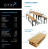 Bituxx Bierzeltgarnitur Biertischgarnitur Bierbankgarnitur Produktbild-Vorschau 3