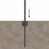 vidaXL Plotový stĺpik 5 ks sivý 80 cm oceľový Náhľad obrázku produktu 6