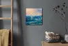 Coloray Uhr auf Leinwand 30x30 cm Wand Uhr Dekoration Produktbild-Vorschau 4