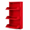 Alveon Schuhkipper Metall 3 Klappen schmal 51 x 15 x 108 cm Produktbild-Vorschau 2