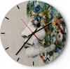 Wanduhr - Rund - Glasuhr - Gesicht Frau - 30x30cm - Produktbild-Vorschau 1