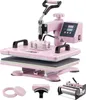 SucceBuy 12x15 palců 5 v 1 Heat Press - růžová. Pomocí Náhled obrázku produktu 1