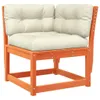 5tlg. Garten-Lounge-Set mit Kissen Wachsbraun Massivholz Produktbild-Vorschau 4