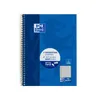 A blue Oxford college block notebook with a spiral binding. Podgląd zdjęcia produktu