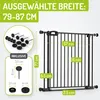 Bomi Treppenschutzgitter ohne Bohren, 79-87 cm, flacher Produktbild-Vorschau 2