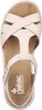 Rieker Damen Klassische Sandalen 65919-60 Farbe:Beige Produktbild-Vorschau 4