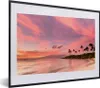 MuchoWow® MuchoWow® Gerahmtes Poster Strand - Palme - Rosa Produktbild-Vorschau 1