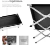 Lit de camp en aluminium - noir Voir les images du produit 3