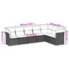 Modulares Gartenmöbel-Set, 7-Sitzer Loungesofa mit Produktbild-Vorschau 3