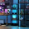 RGB Stehlampe mit Glasregalen, 4-Ebenen-LED-Stehleuchte mit Produktbild-Vorschau 7