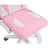 Kondela Kinderstuhl mit Fußhocker Odelia - rosa / weiß Produktbild-Vorschau 9