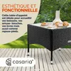 CASARIA® Tavolino da Giardino Esterno in Polyrattan Anteprima dell’immagine prodotto 4