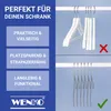 WENKO: Juego de 20 perchas para ropa, con revestimiento de Vista previa de la imagen del producto 14