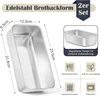Brotbackform 2er-Set, Edelstahl Rechteckig Toastbrot Produktbild-Vorschau 6