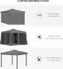 Outsunny Gartenpavillon Pavillon 2,96 x 2,96 mit Doppeldach Produktbild-Vorschau 6