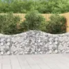 vidaXL Gabbione ad arco alto 200x30x80/100 cm Ferro zincato Anteprima dell’immagine prodotto 2