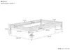 Bettgestell Kiefer weiß Einzelbett 120x200 Massivholzbett Produktbild-Vorschau 5