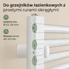 Uchwyty do grzejnika łazienkowego, zestaw 4 szt., białe, do Podgląd zdjęcia produktu 4