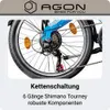 Agon Parklane Klapprad für Damen und Herren 150 - 185 cm 6 Produktbild-Vorschau 3