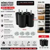 4er Set Möbelfüße Kunststoff Schwarz M8 x 25 mm, Höhe 130 Produktbild-Vorschau 4