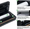 Close-up views of a vacuum sealer and its features, with German text descriptions. Produktbild-Vorschau