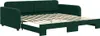 vidaXL Rozkładane łóżko dzienne ciemnozielone 100x200 cm Podgląd zdjęcia produktu 1