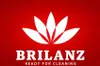 A red background with a white lotus-like graphic and the brand name "BRILANZ" and tagline "READY FOR CLEANING". Anteprima dell’immagine prodotto