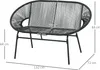 Ratanové kreslo Relaxačné kreslo v štýle boho, 132 cm x 72 Náhľad obrázku produktu 5