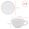 1.04 Set Cappuccino Tassen & Untersetzer - 4er Set - Kaffee Produktbild-Vorschau 2