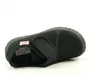 A black child's slipper is shown on a white background. Podgląd zdjęcia produktu