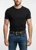 Echt Leder Gürtel Herren Damen Ledergürtel Schwarz 4cm für Produktbild-Vorschau 6