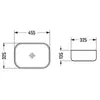 Technical drawing of a sink with dimensions. Produktbild-Vorschau