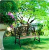 Záhradná lavica s operadlom 122 x 88,5 x 55,5 cm Pohovka Náhľad obrázku produktu 6