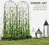 Outsunny kratka metalowa zestaw 2 kratek ogrodowych ze Podgląd zdjęcia produktu 4