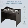 PawHut Höhenverstellbarer Hunde Fressnapf Futterstation Produktbild-Vorschau 4