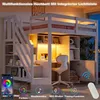 Flieks Etagenbetten 90x200cm mit Schreibtisch und Stauraum, Produktbild-Vorschau 7