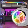 Gaming-Hochbett 120 x 200 cm mit dreiseitigem Schreibtisch, Produktbild-Vorschau 6