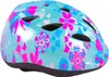 Volare – Kinderhelm 47–51 cm grün, rosa, Blumen Produktbild-Vorschau 1