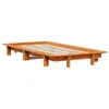 Massivholzbett ohne Matratze Wachsbraun 75x190 cm Produktbild-Vorschau 1