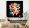 MuchoWow® - Leinwandbilder - Graffiti - Sommer - Schwein - Produktbild-Vorschau 7