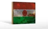 Holzschild Flagge Niger 18x12 cm Flag of Niger Rost Produktbild-Vorschau 1