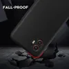 A black phone case is shown falling onto a cracked surface, with the text 'FALL-PROOF' displayed in the upper left corner. Anteprima dell’immagine prodotto