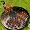 4X Fleischnadeln Grillgabeln BBQ Grillklammer Metall Produktbild-Vorschau 3
