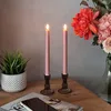 Anna Collection Led Tischkerzen - 2x - rosa - 25 cm - 3D Produktbild-Vorschau 3