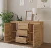Comodà da 120 cm in rovere Wotan, 3 cassetti, 2 ante, 2 Anteprima dell’immagine prodotto 4