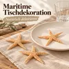 Sugar Seesterne auf Teller und Leinen als maritime Tischdekoration Produktbild-Vorschau