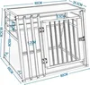 Happyment box trasporto cani auto - Box pieghevole da Anteprima dell’immagine prodotto 2
