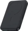 A black magnetic power bank is shown from a diagonal angle against a white background. Produktbild-Vorschau