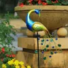 Lampada Solare A Forma Di Pavone – Decorazione Da Giardino Anteprima dell’immagine prodotto 6