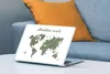 MuchoWow® Laptop Aufkleber Sticker Cover Weltkarte - Grün - Produktbild-Vorschau 4